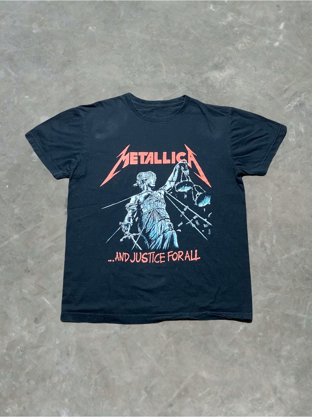 ☀️ Metallica And Justice For All Graphic Band Tee Mens Size M Black